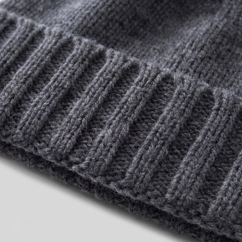 Cashmere Ribbed Beanie