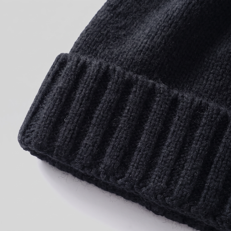 Cashmere Ribbed Beanie