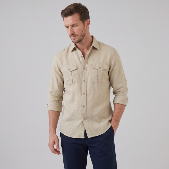 Men's Button-Up Summer Shirt