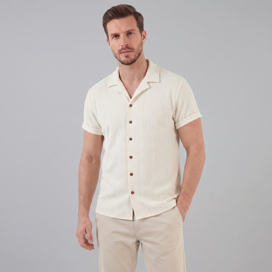 Men's Camp Collar Button Shirt