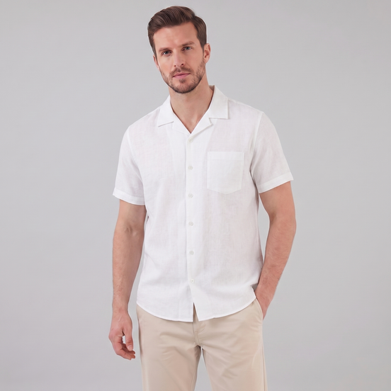 Men's Camp Collar Short-Sleeve Shirt