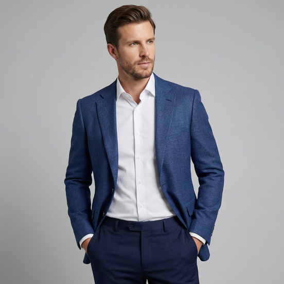 Men's Casual Linen Blazer Jacket