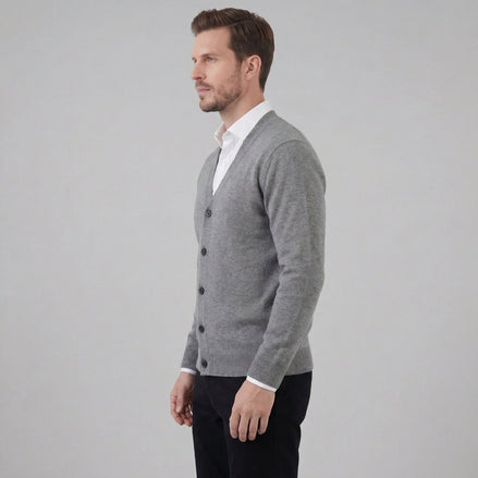 Men's Casual V-Neck Cardigan