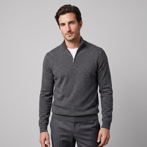 Men's Comfortable Half-Zip Sweater