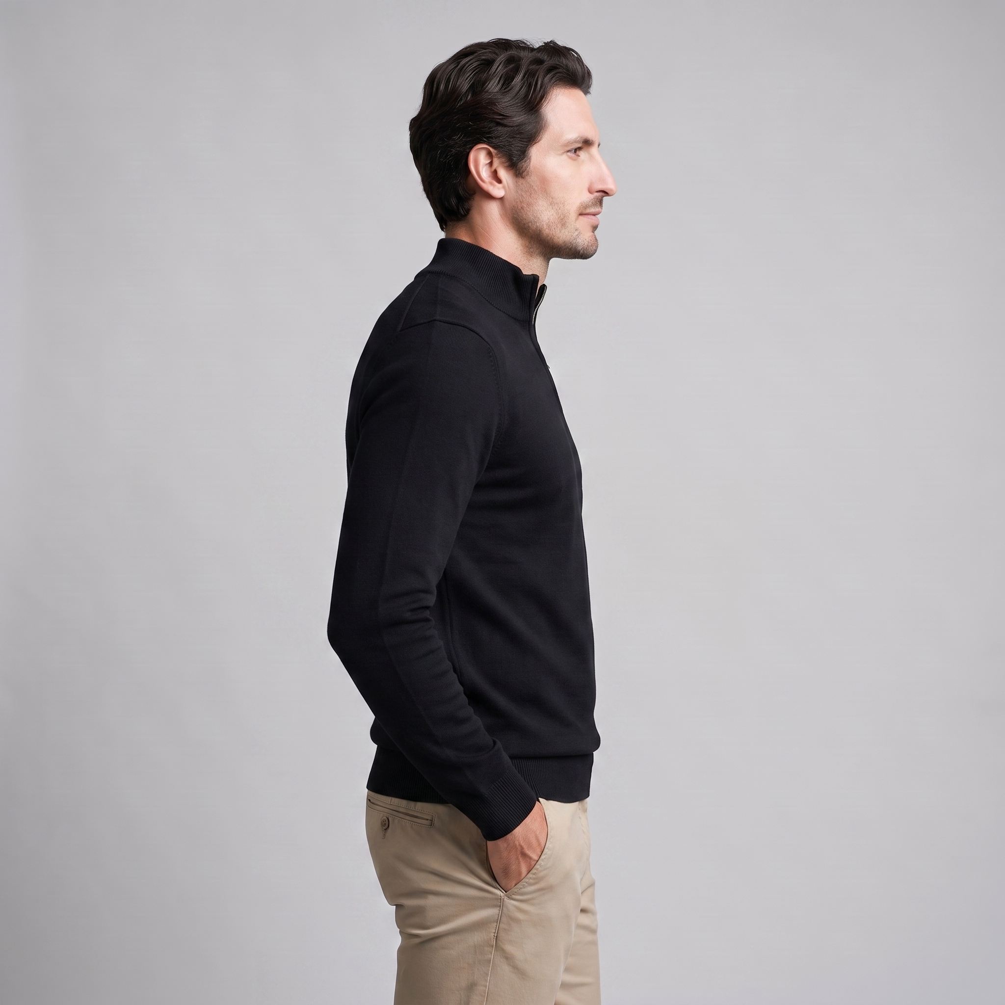 Men's Comfortable Half Zip Sweater