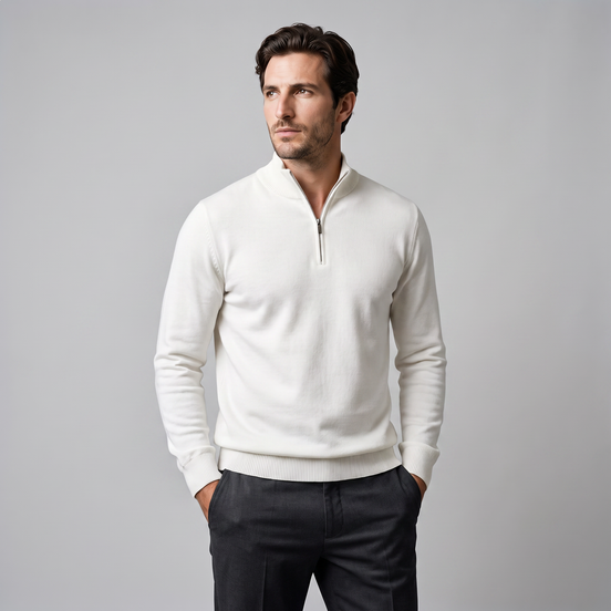 Men's Comfortable Half Zip Sweater