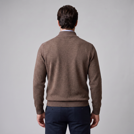 Men's Cotton Half-Zip Sweater