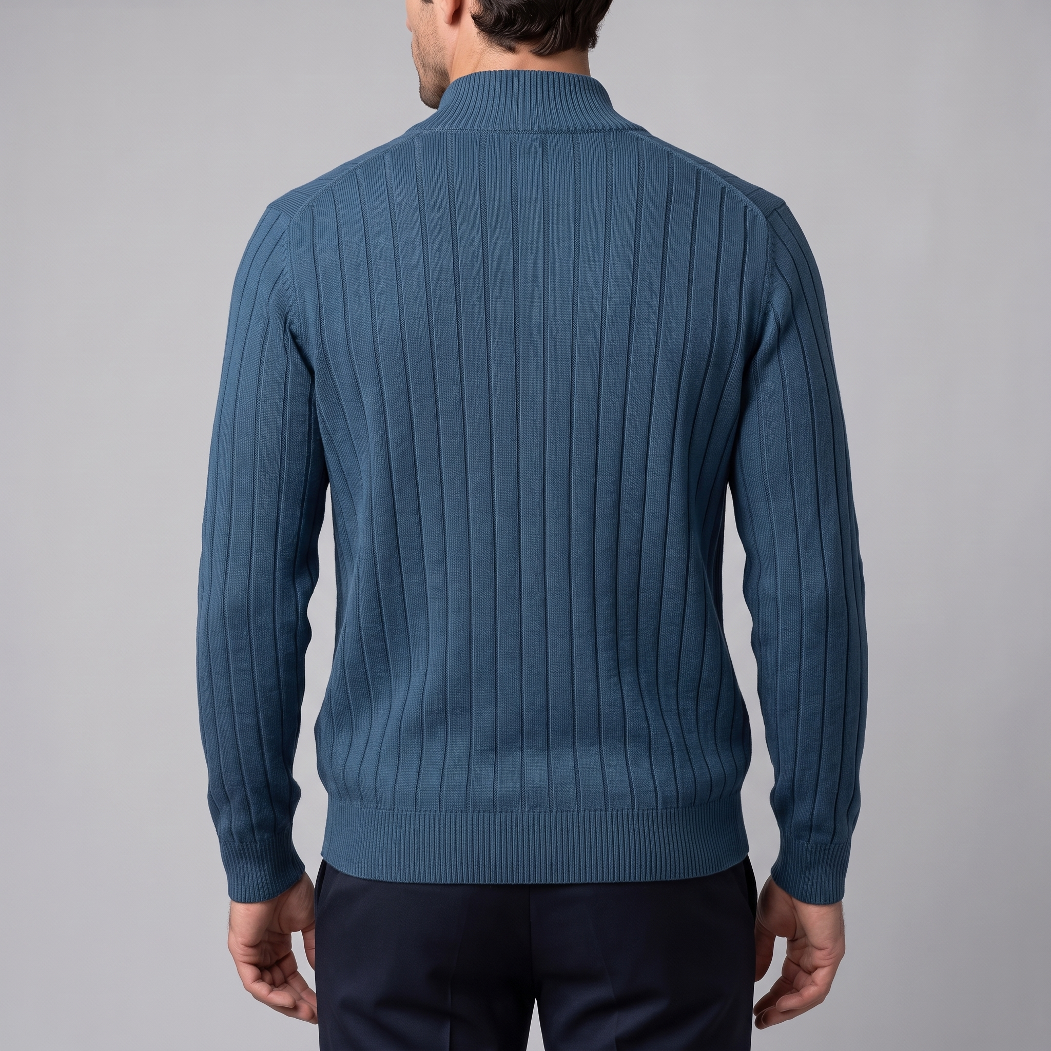 Men's Diamond Knit Full-Zip Cardigan