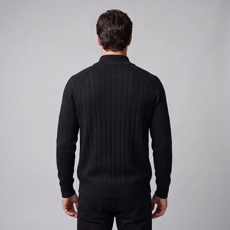 Men's Diamond Knit Full-Zip Cardigan