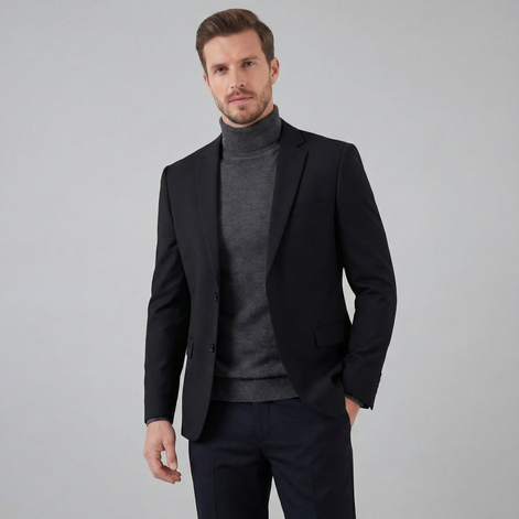 Men's Elegant Blazer Jacket for Business and Formal Wear