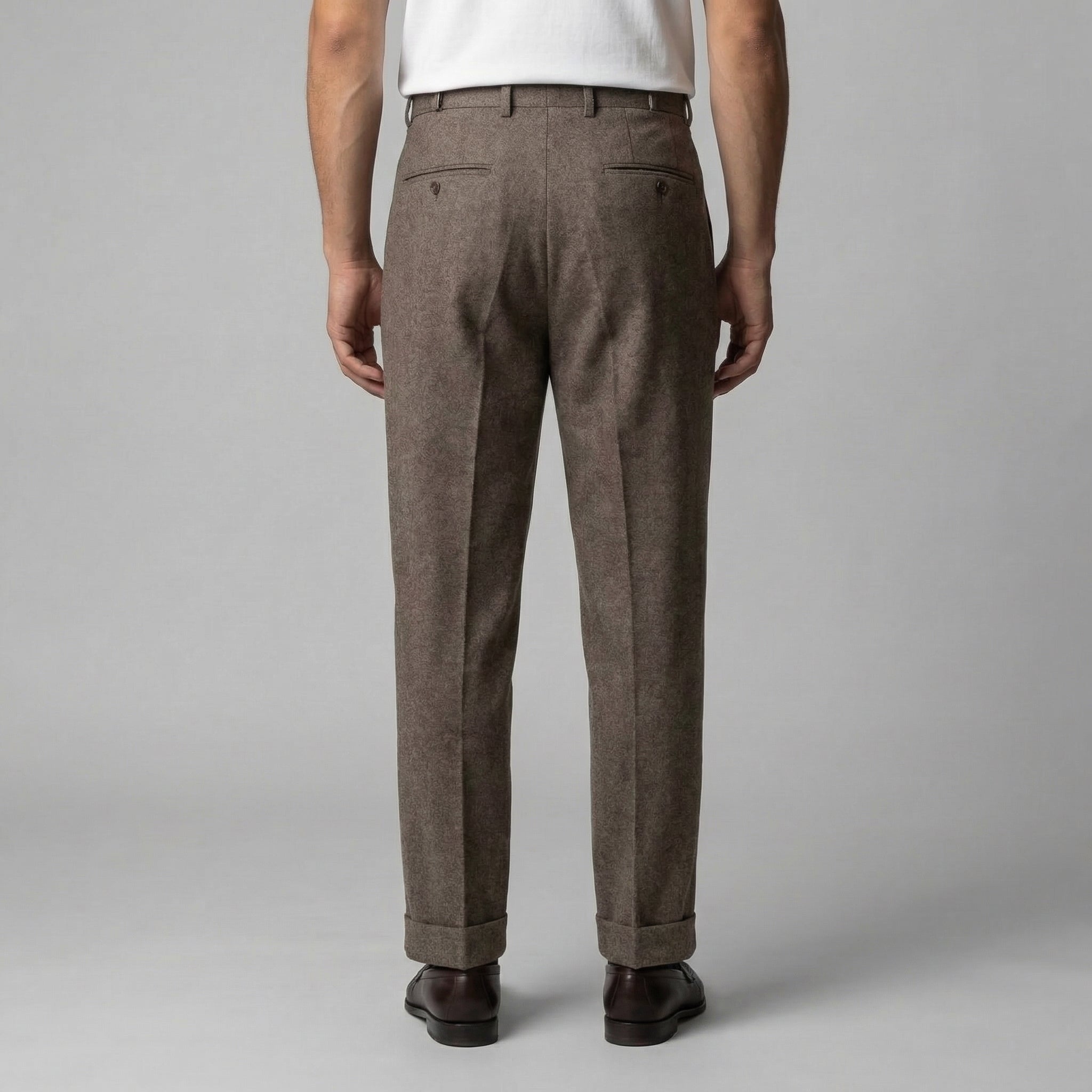 Men's Elegant Straight Fit Pants with Side Adjuster