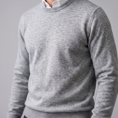 Men's Fine Knit Crew Neck Sweater
