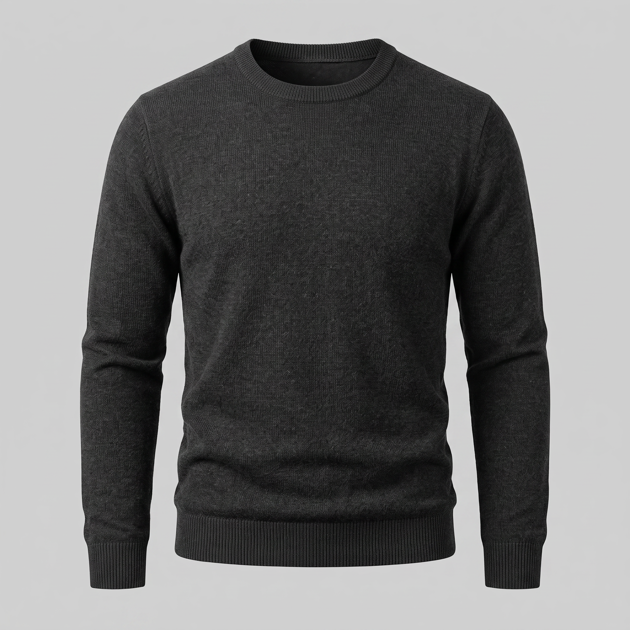 Men's Fine Knit Crew Neck Sweater