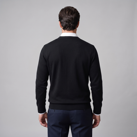 Men's Fine Knit Crew Neck Sweater