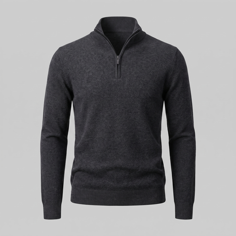 Men's Half-Zip Knit Sweater