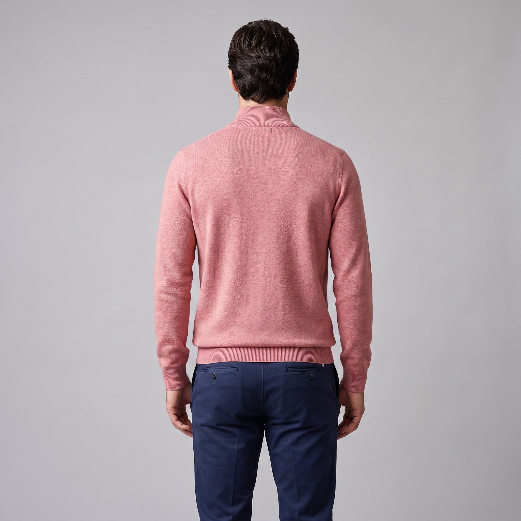 Men's Half-Zip Knit Sweater