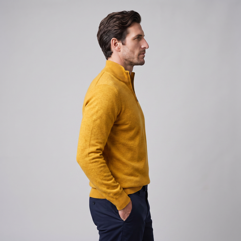 Men's Half-Zip Knit Sweater