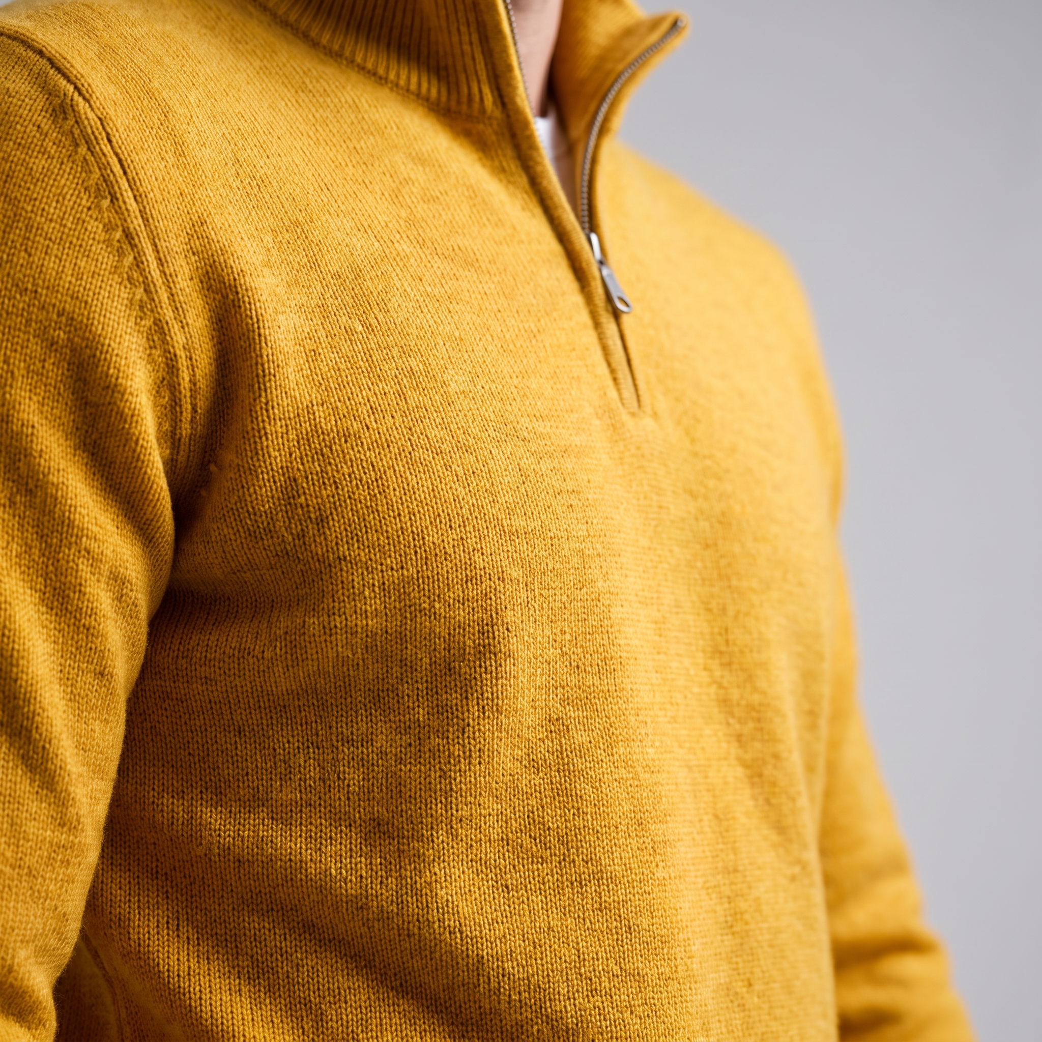 Men's Half-Zip Knit Sweater