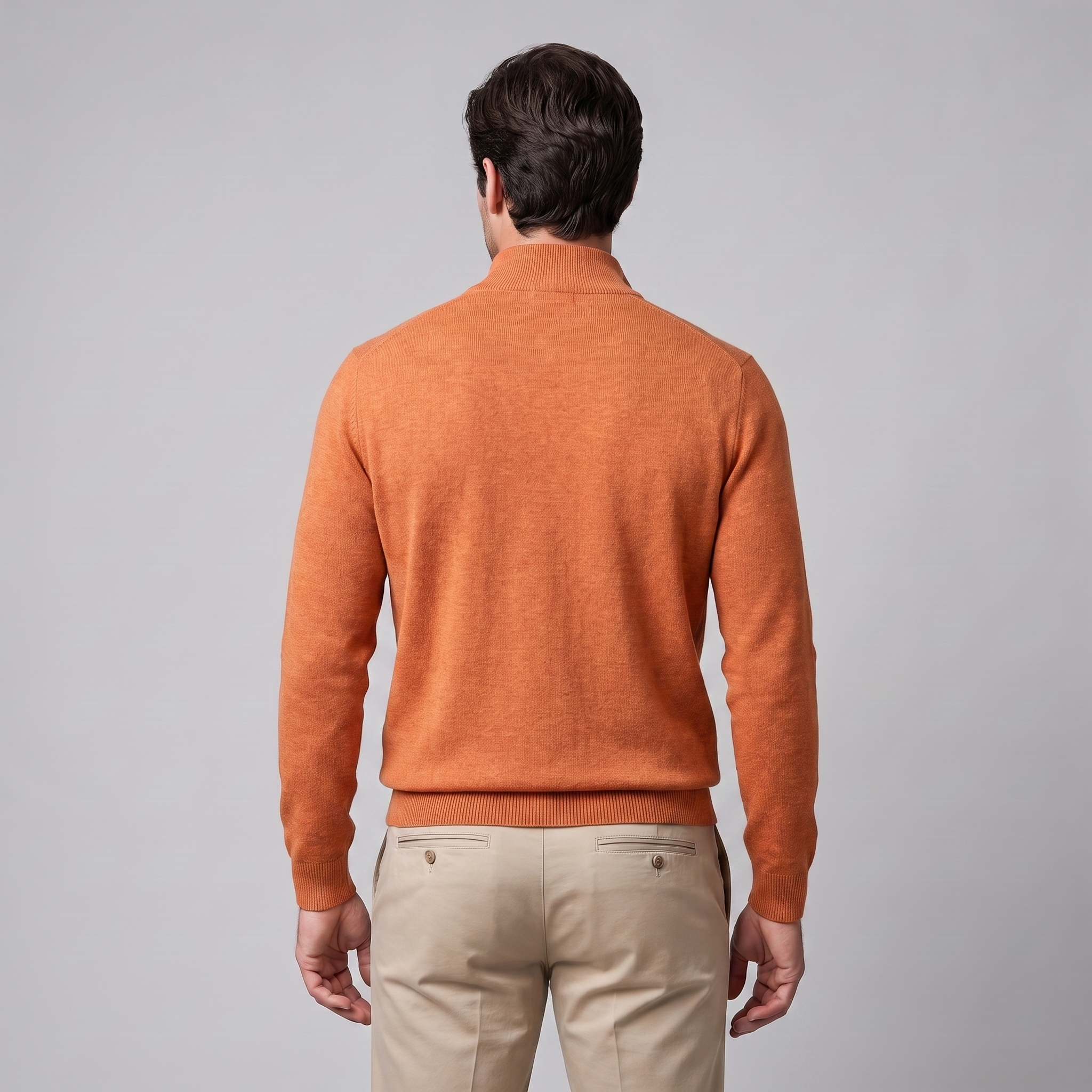 Men's Half-Zip Knit Sweater