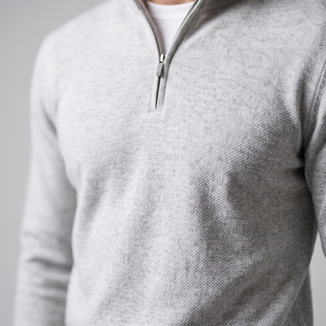 Men's Half-Zip Knit Sweater