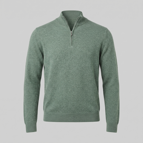 Men's Half-Zip Knit Sweater