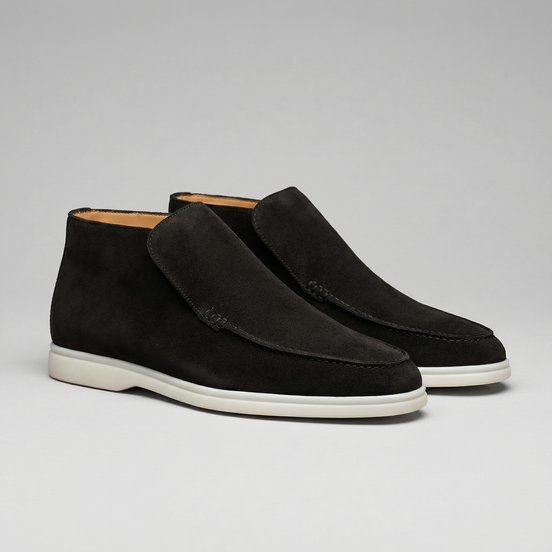Men's High Suede Loafers