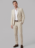 Men's Linen Blend Wedding Suit Set