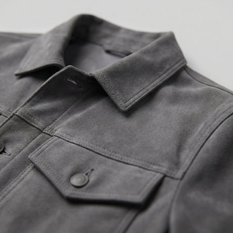 Men's Minimalist Button Closure Jacket