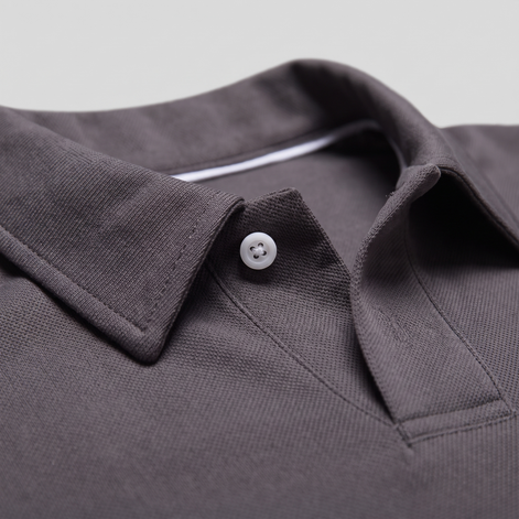 Men's Piqué Long Sleeve Polo Shirt