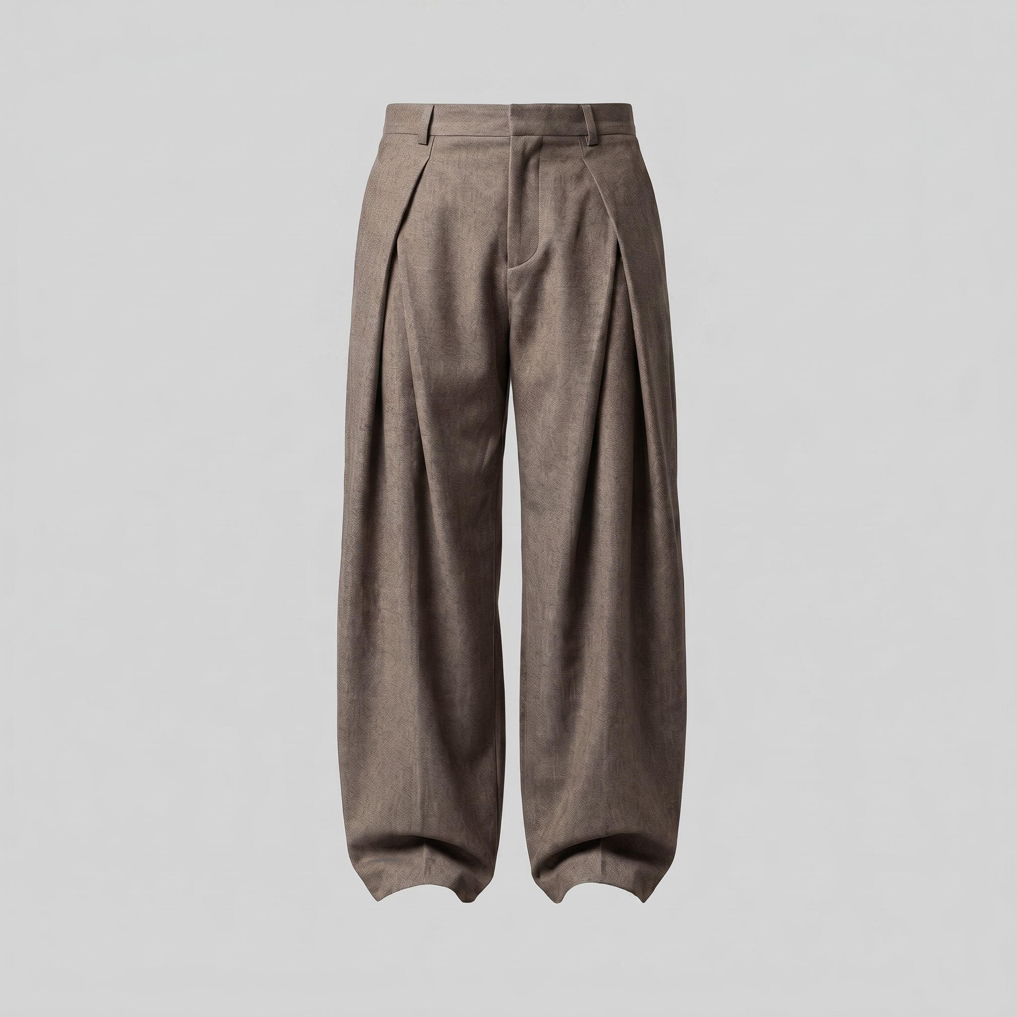 Men's Pleated Wide-Leg Tailored Pants