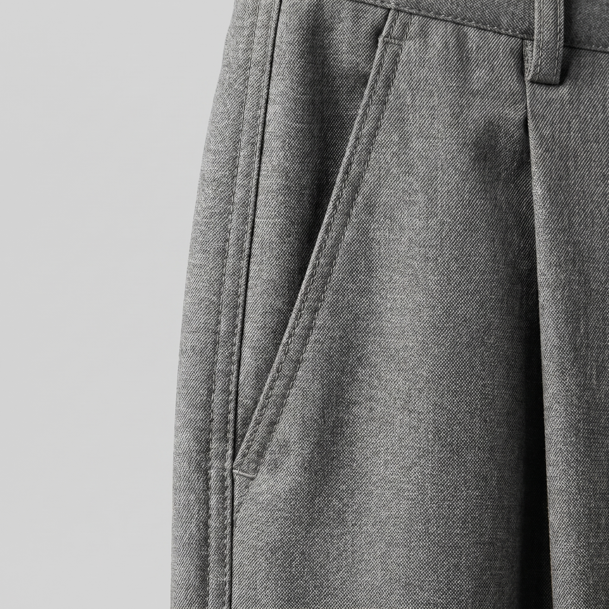 Men's Pleated Wide-Leg Tailored Pants