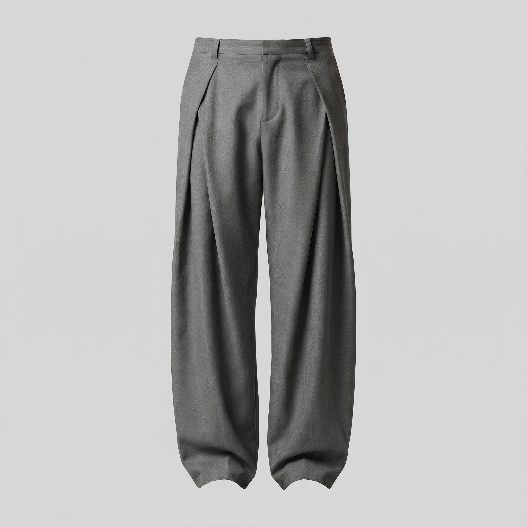 Men's Pleated Wide-Leg Tailored Pants