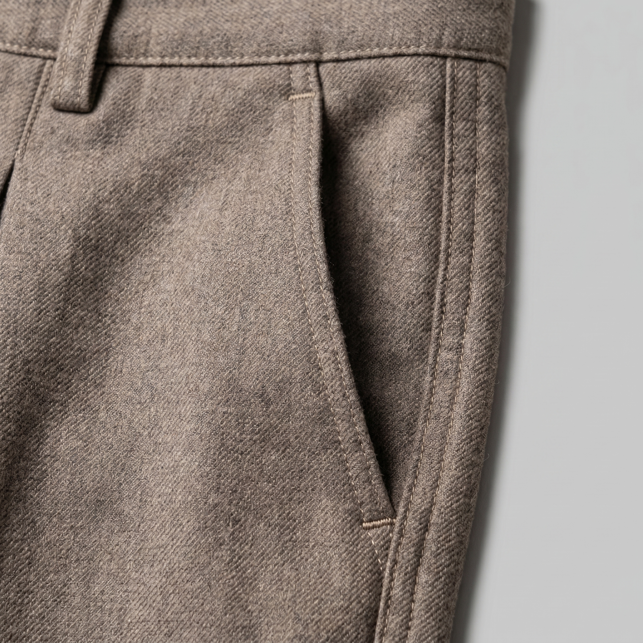Men's Pleated Wide-Leg Tailored Pants