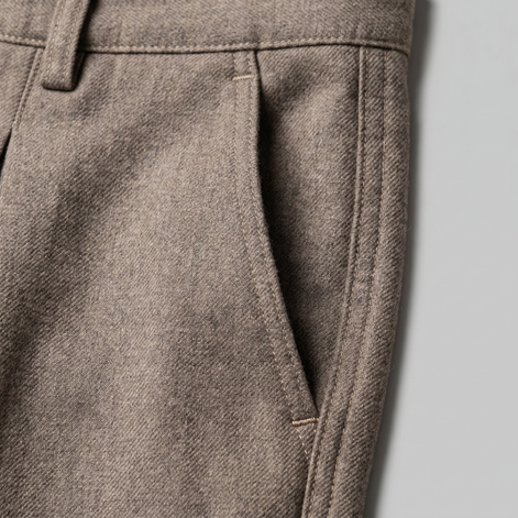 Men's Pleated Wide-Leg Tailored Pants