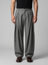 Men's Pleated Wide-Leg Tailored Pants
