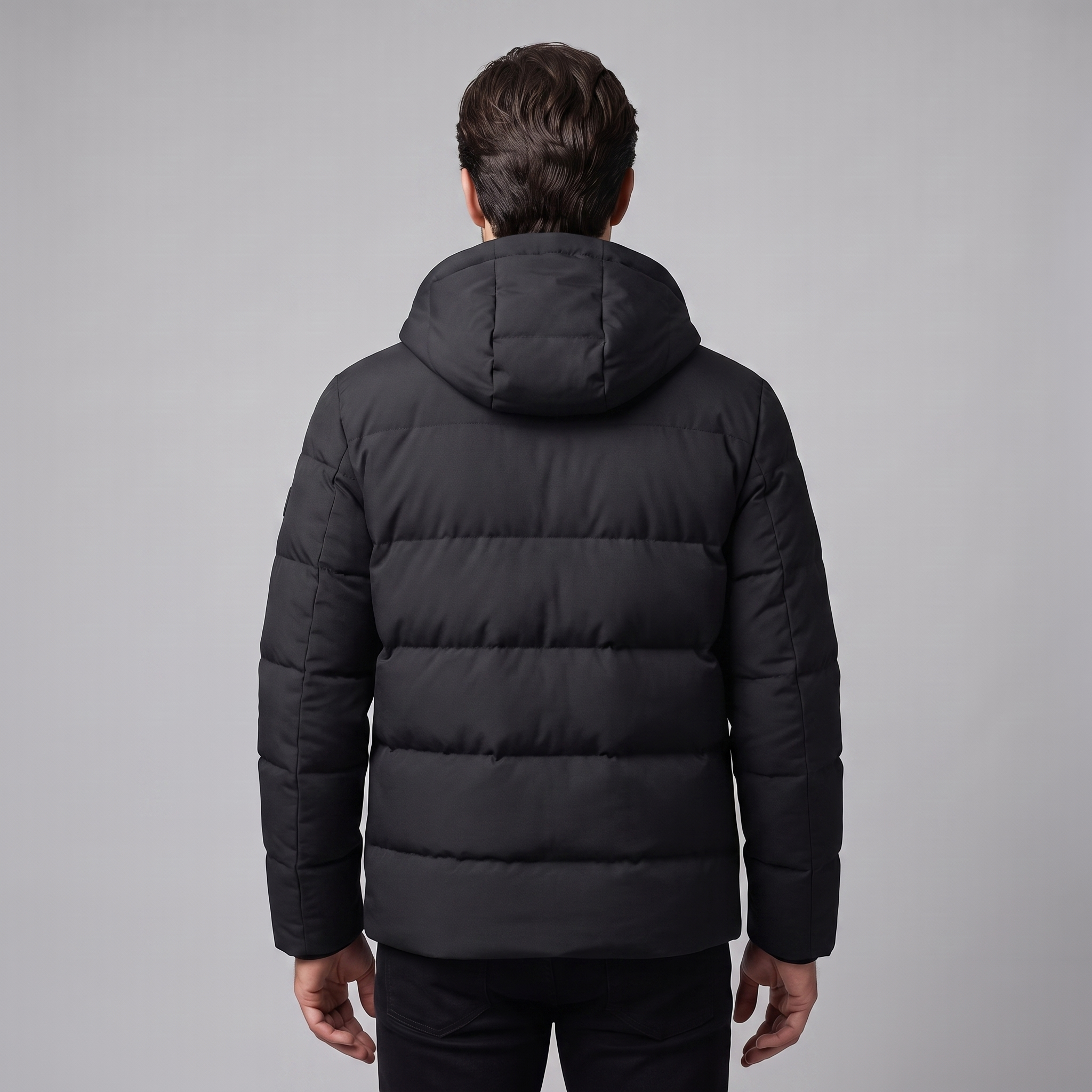 Men's Puffer Winter Jacket with Quilted Insulation