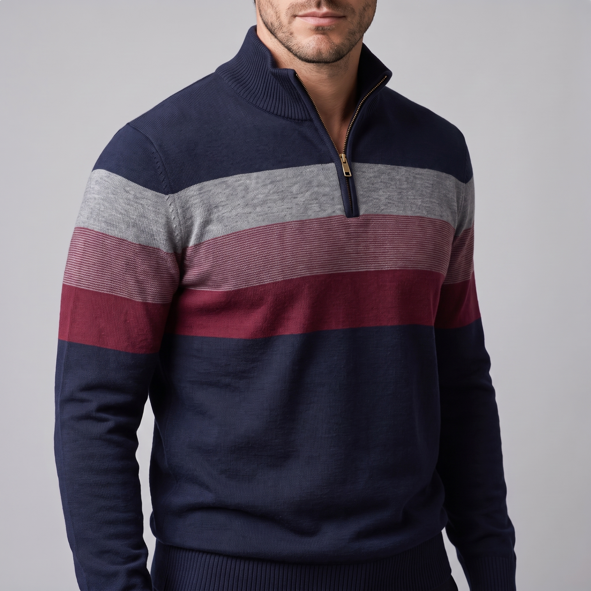Men's Quarter-Zip Sweater