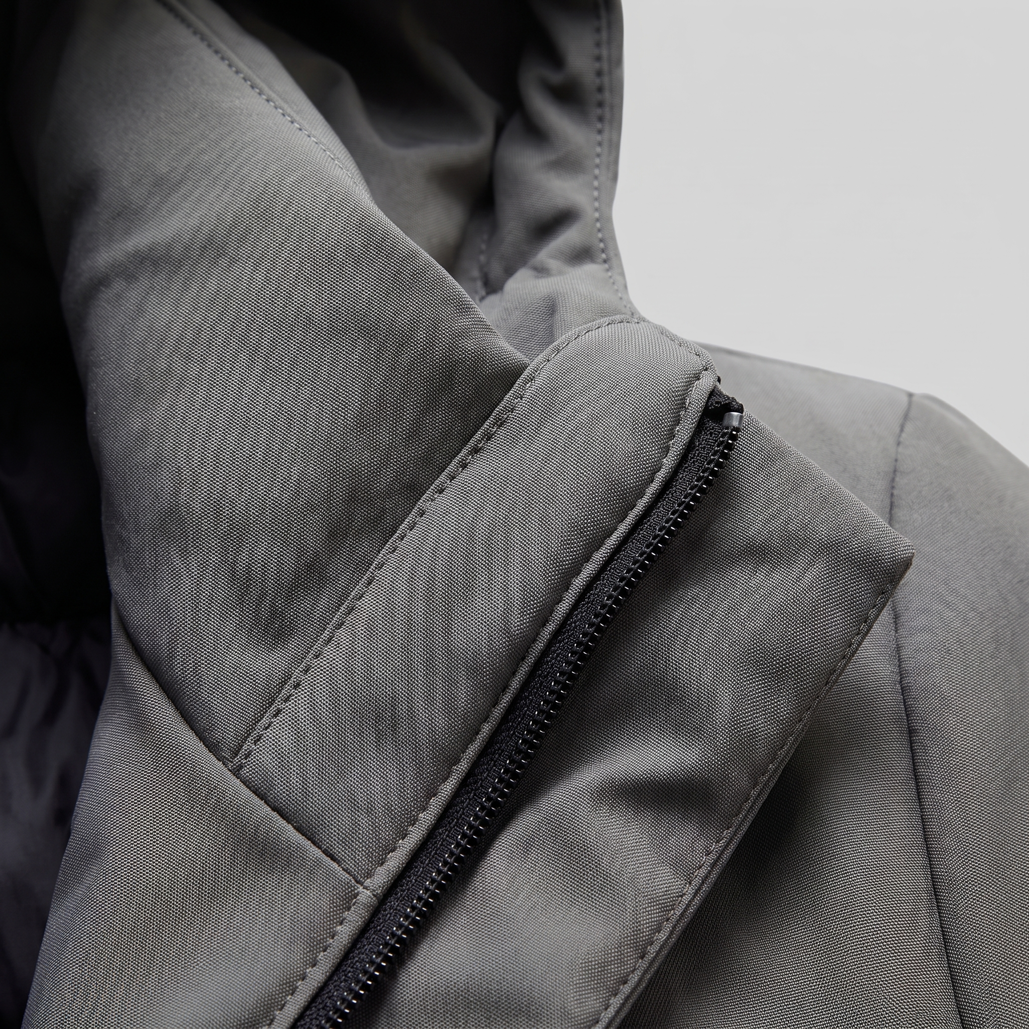 Men's Quilted Hooded Longline Jacket