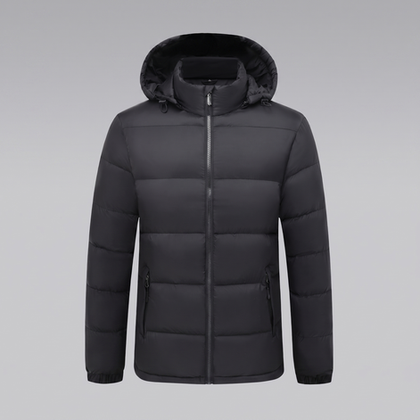 Men's Quilted Hooded Puffer Jacket