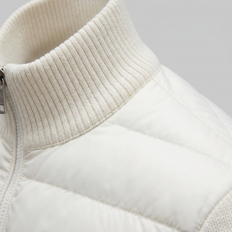 Men's Quilted Hybrid Stand Collar Jacket