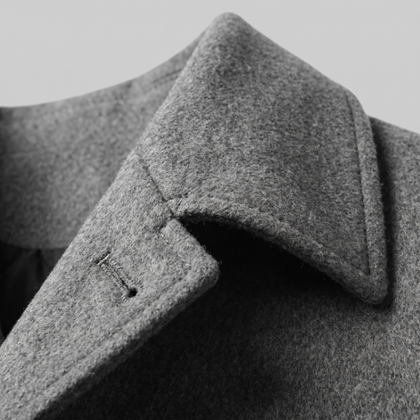 Men's Quilted Lined Overcoat