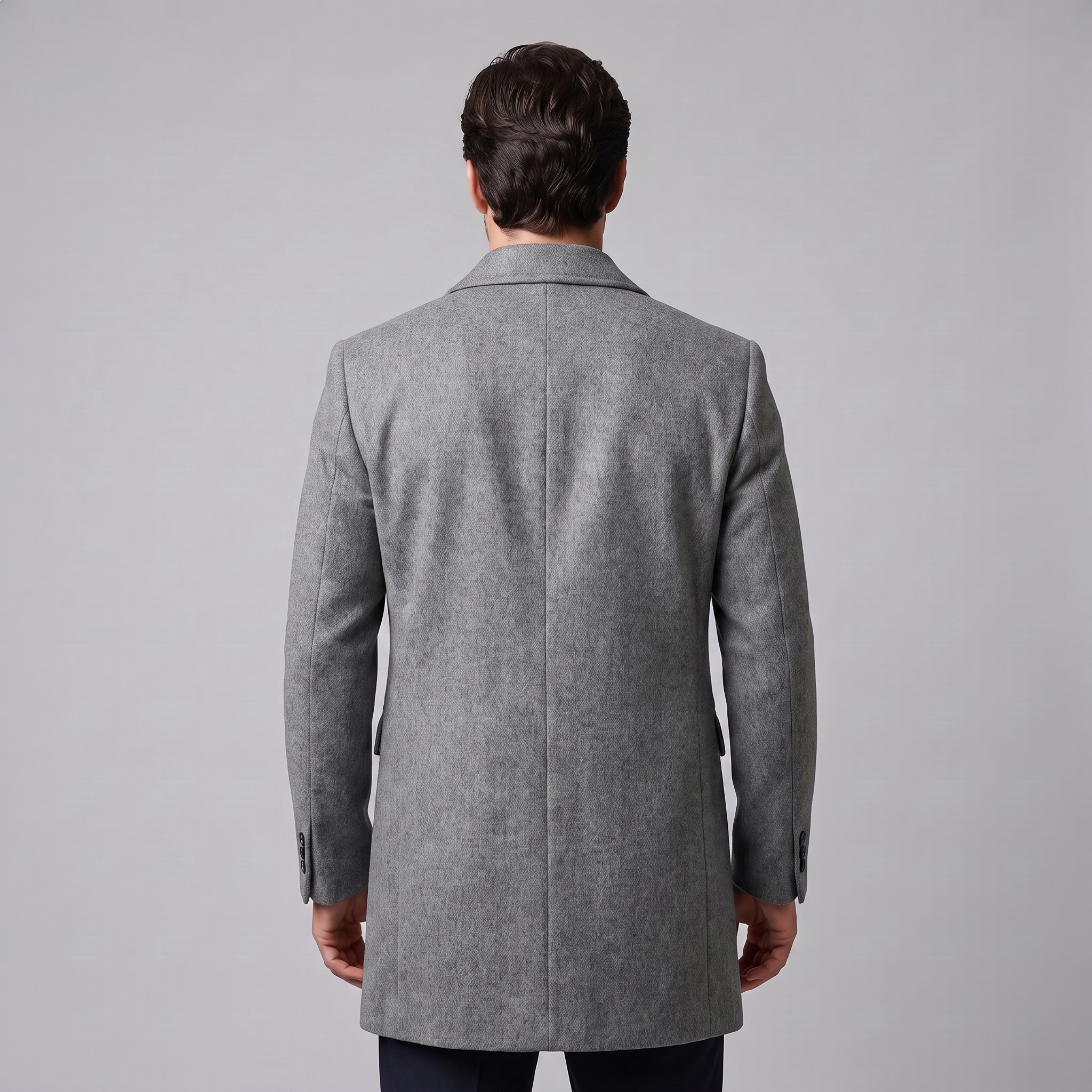 Men's Quilted Lined Overcoat