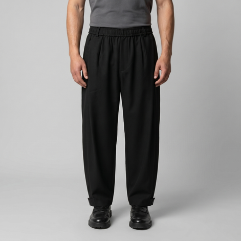 Men's Relaxed Drawstring Tapered Pants
