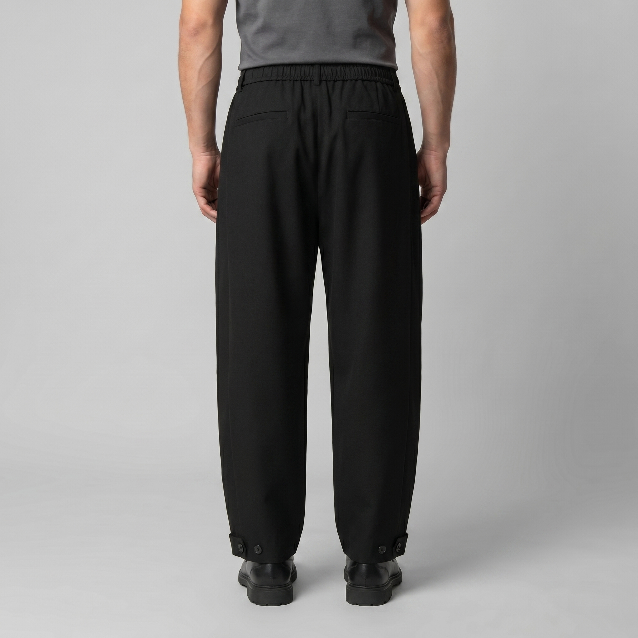 Men's Relaxed Drawstring Tapered Pants