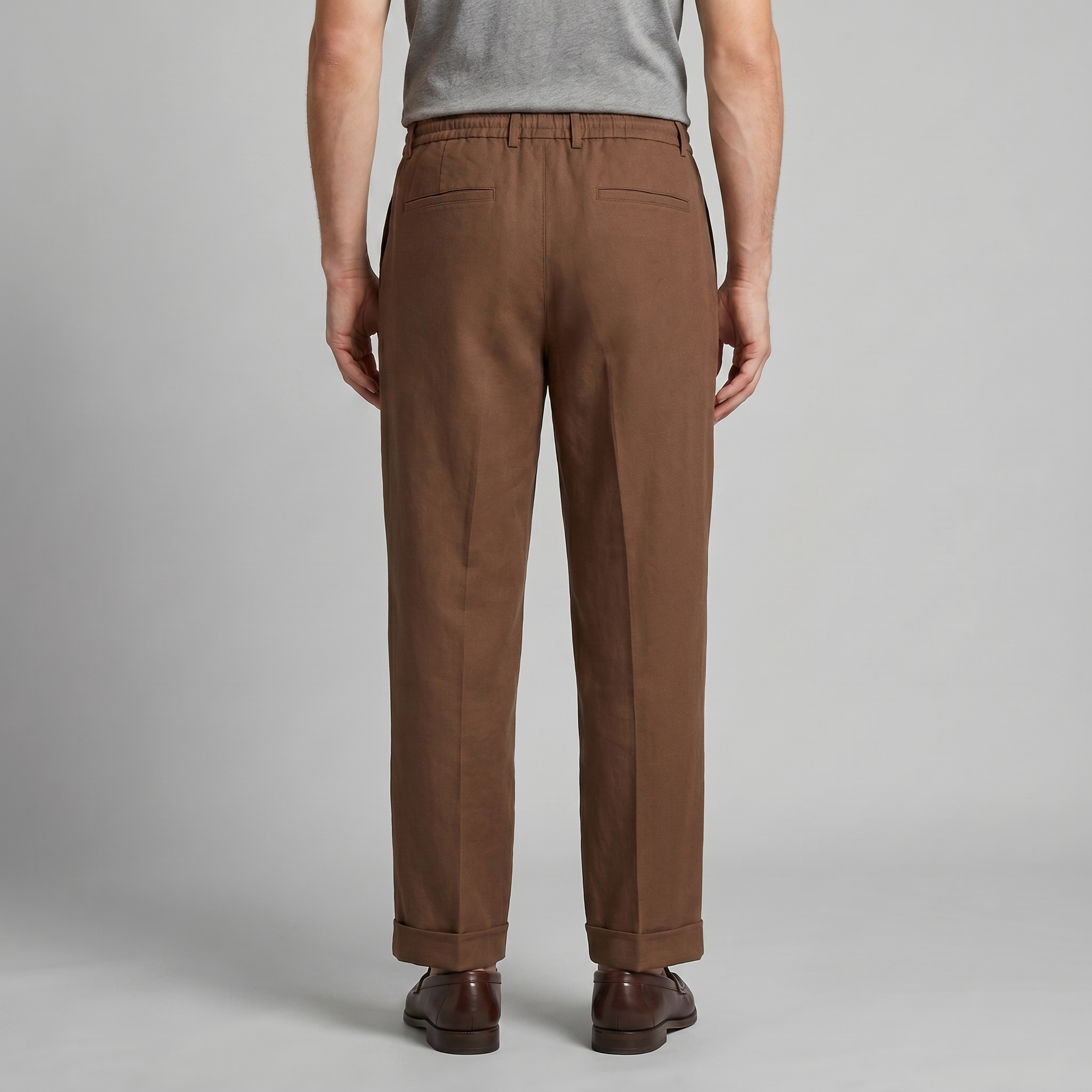 Men's Relaxed Drawstring Tapered Pants