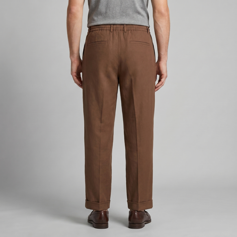 Men's Relaxed Drawstring Tapered Pants