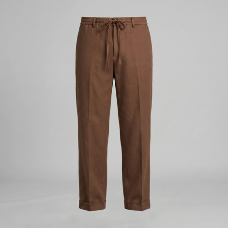 Men's Relaxed Drawstring Tapered Pants