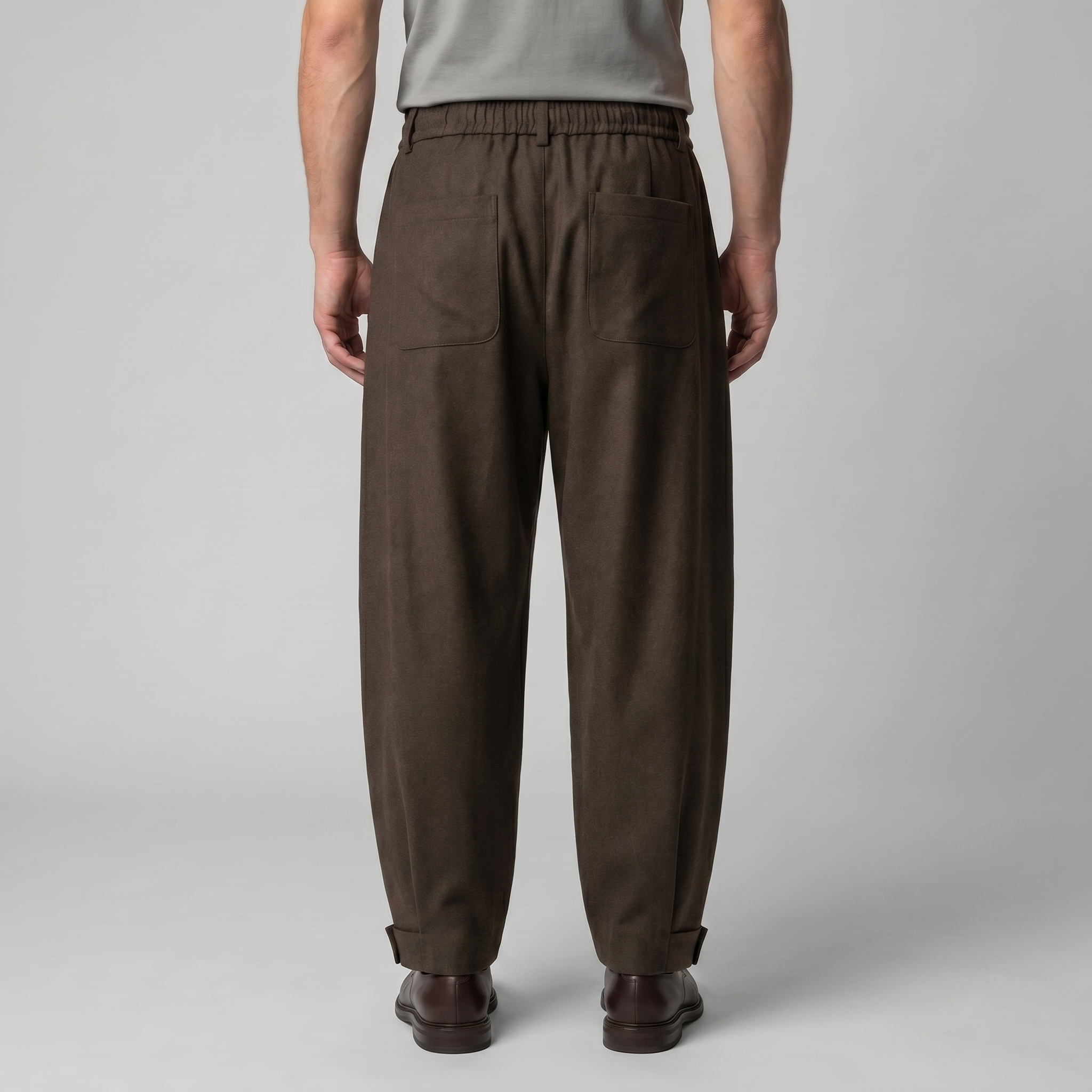 Men's Relaxed Drawstring Tapered Pants