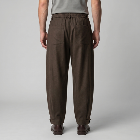 Men's Relaxed Drawstring Tapered Pants