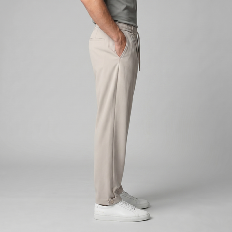 Men's Relaxed Drawstring Tapered Pants